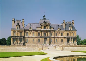 Ansicht der Ostfassade des Château de Maisons-Laffitte, erbaut 1642-51